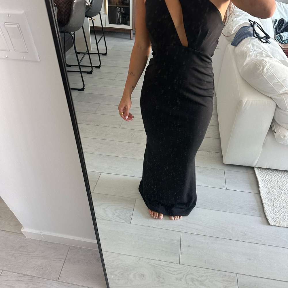 Revolve Katie May One Shoulder Black Dress